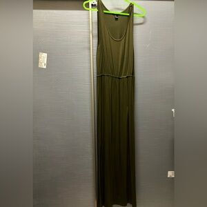 Olive green Forever 21 size small maxi dress